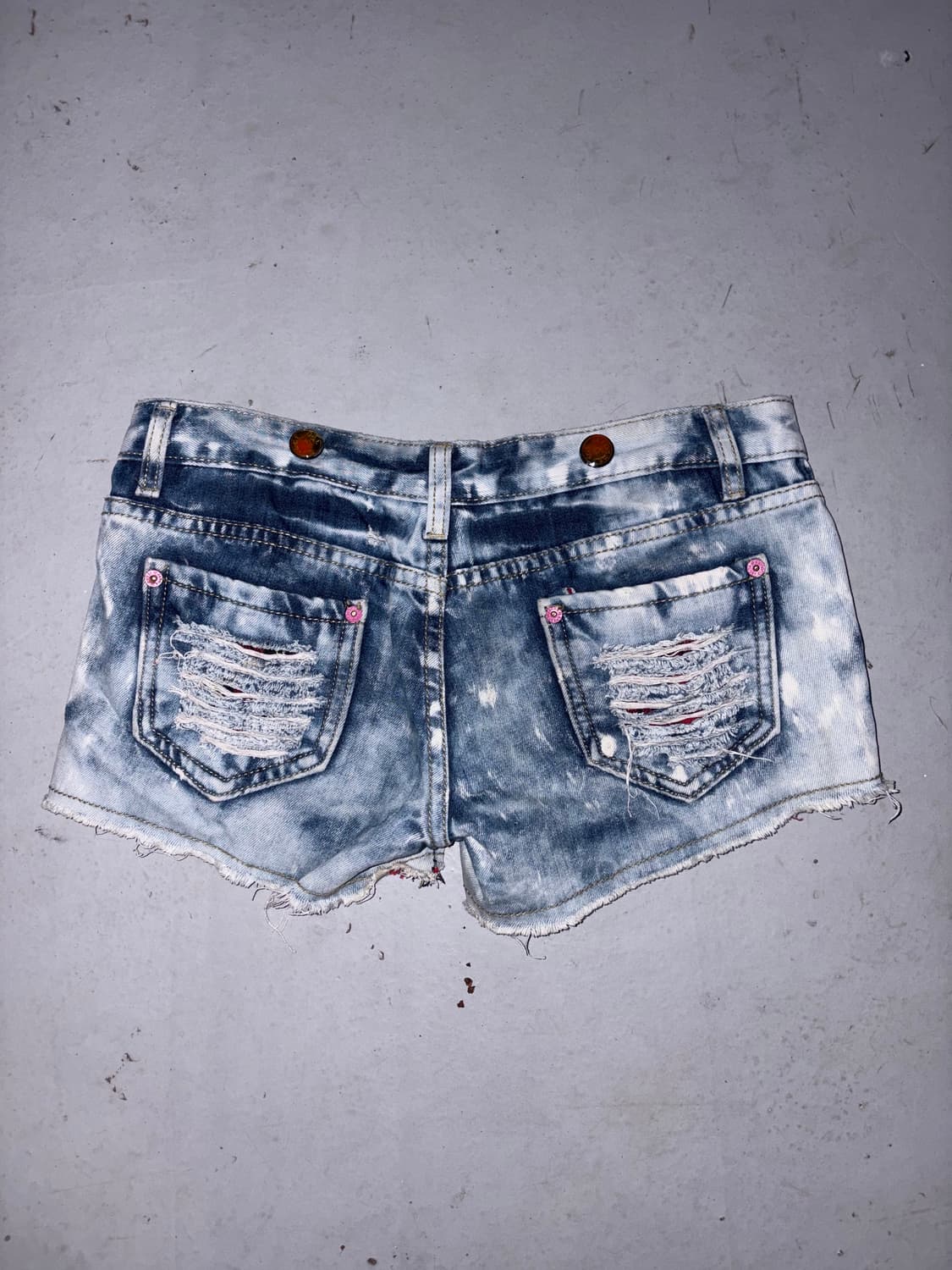 🎸라이트 블루 데미지 데님 숏츠🎸 상품이미지4