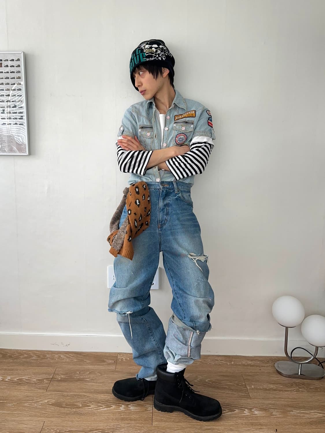 페인트 히코리 하프 점프 수트 상품이미지1