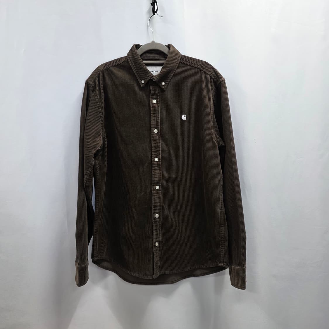 0066 Carhartt WIP 칼하트 매디슨 코듀로이 셔츠 M (브라운 상품이미지1