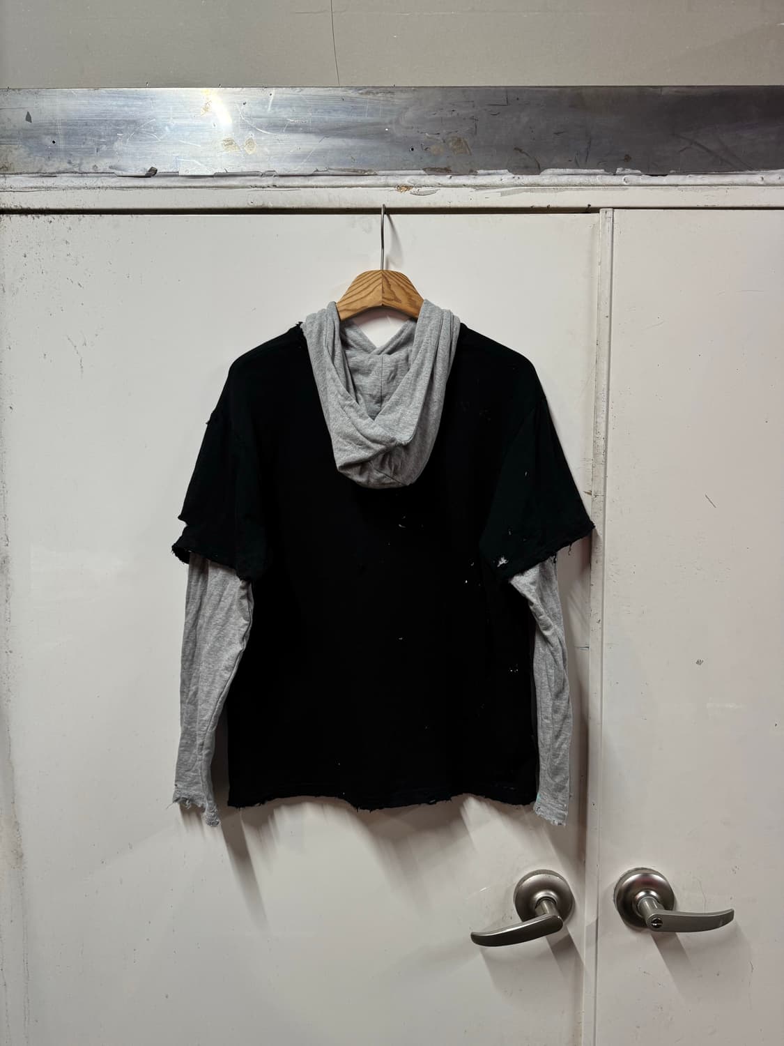 빈티지 레이어드 후드티 상품이미지5