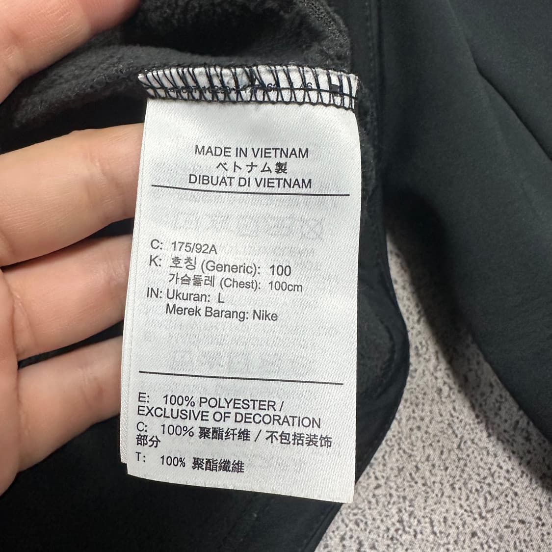 ✨ (바배) 나이키 프로 올블랙 트랙탑 플리스 후드 집업  상품이미지5