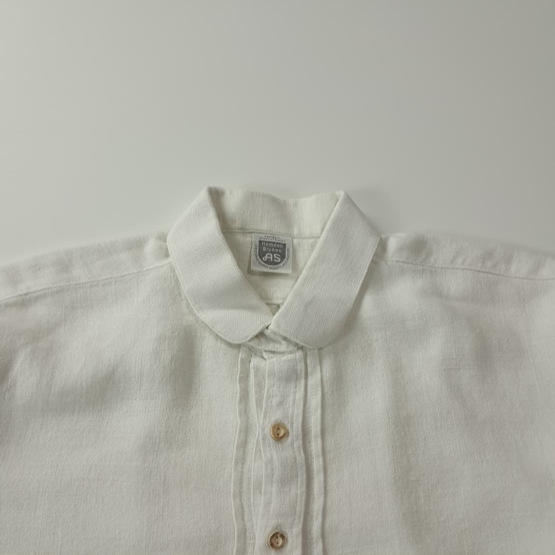 CK882 XL AS 90s 독일판 린넨 바바리안 화이트 셔츠 남방 상품이미지2