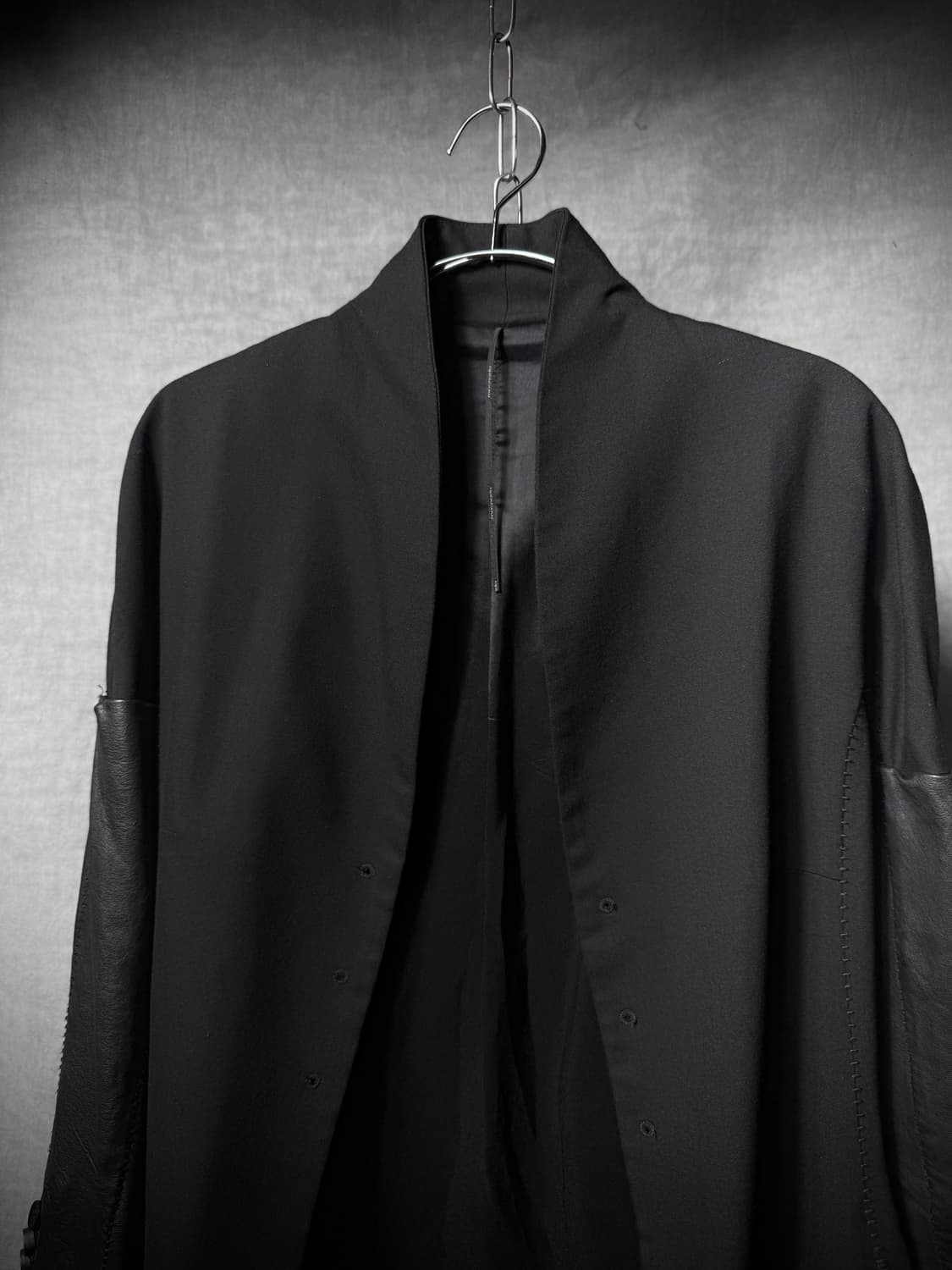Masnada Leather Sleeve Hand Seam Jacket 상품이미지3