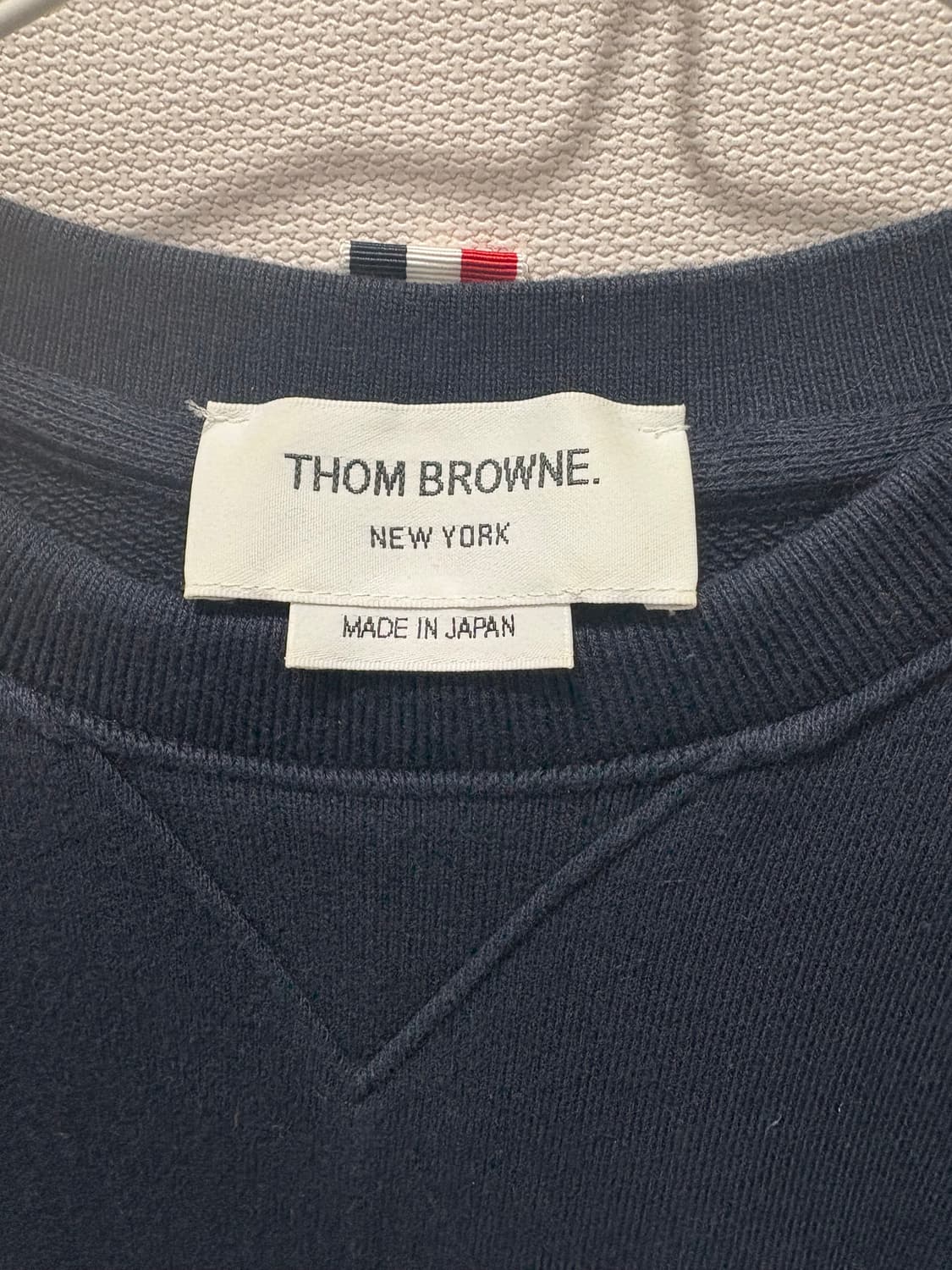 톰브라운 루프백 저지 니트 엔지니어드 사선 맨투맨 상품이미지2