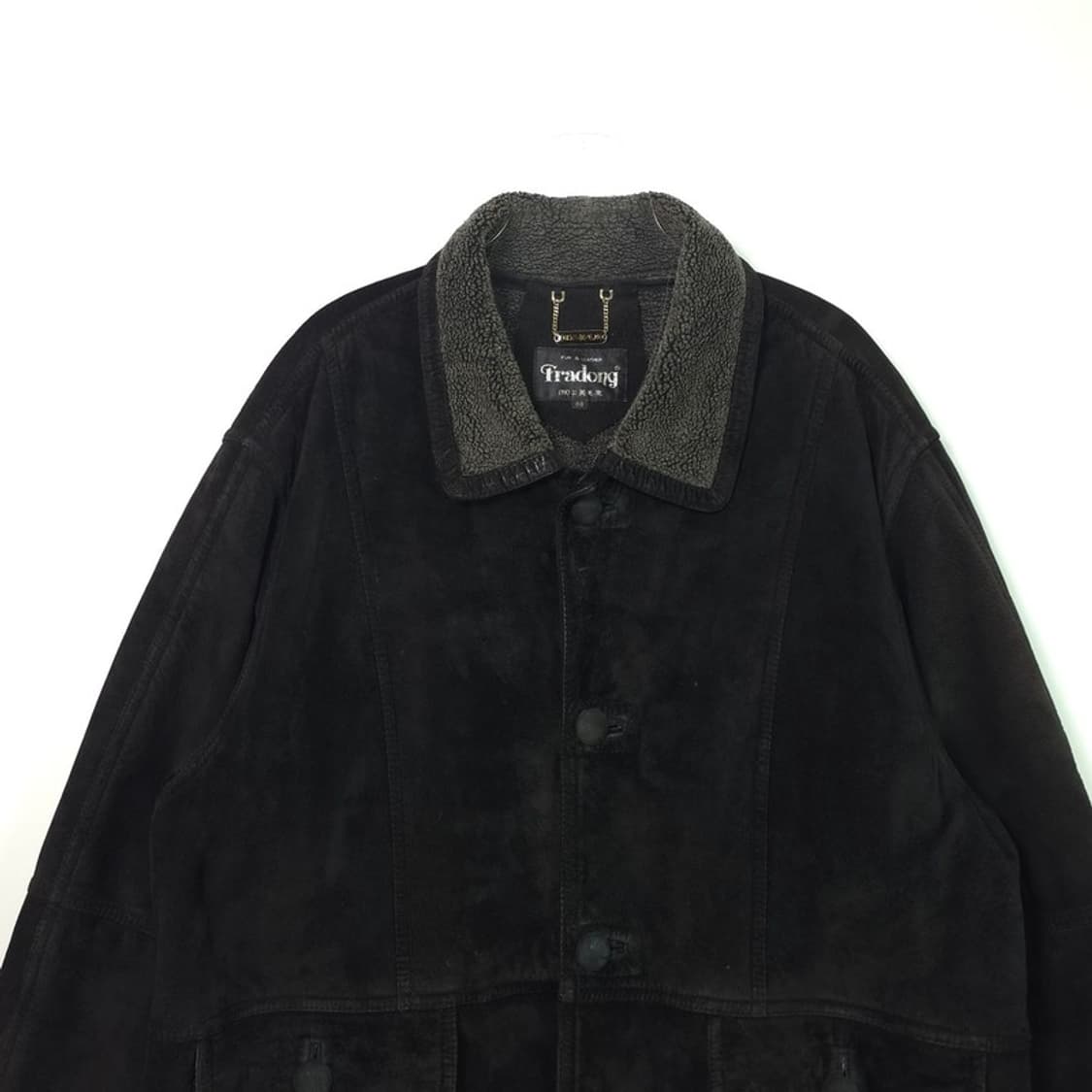 FRADONG 블랙 스웨이드 무스탕 자켓 110 상품이미지3