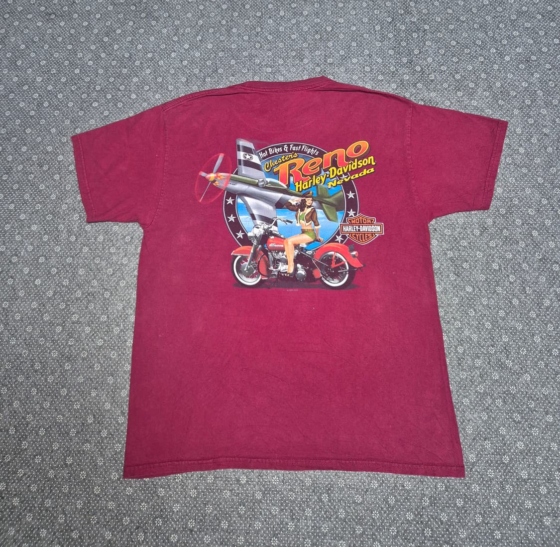 [XL] 할리데이비슨 핀업걸 티셔츠 -348 상품이미지1