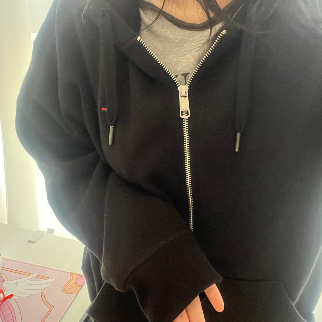타미힐피거 기모 후드집업 상품이미지3