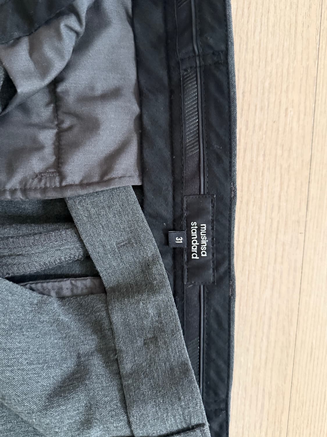 무신사 슬랙스 그레이 상품이미지2