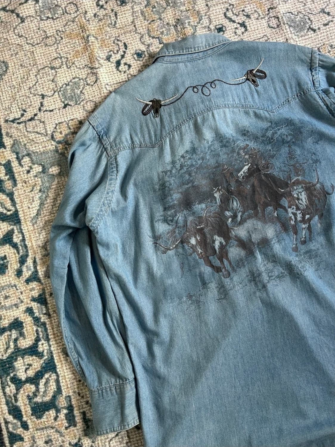 American Vintage
90's western denim shir 상품이미지2