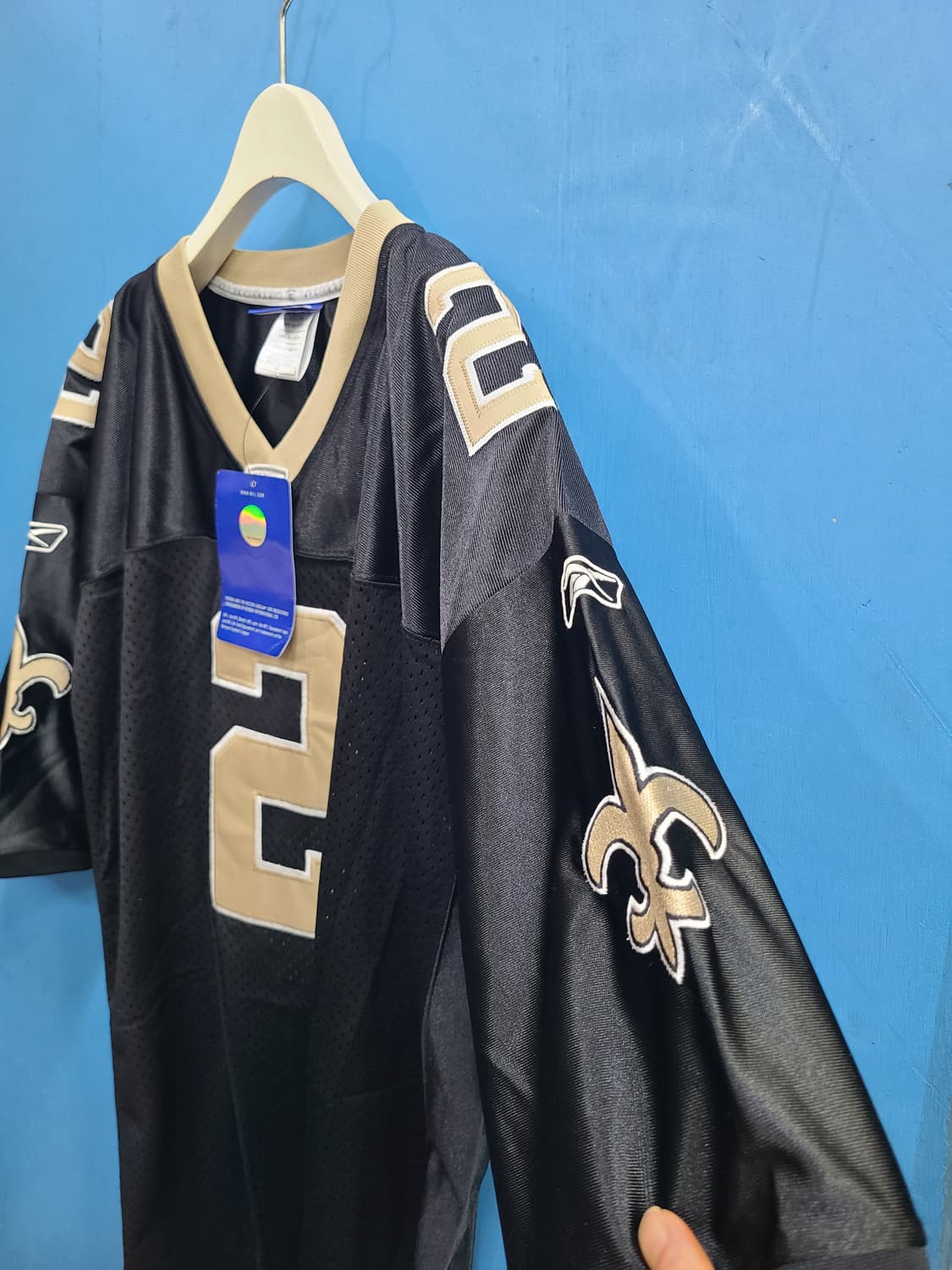 리복 NFL 뉴올리언스 세인츠 2번 Aaron Brooks 럭비져지 상품이미지2