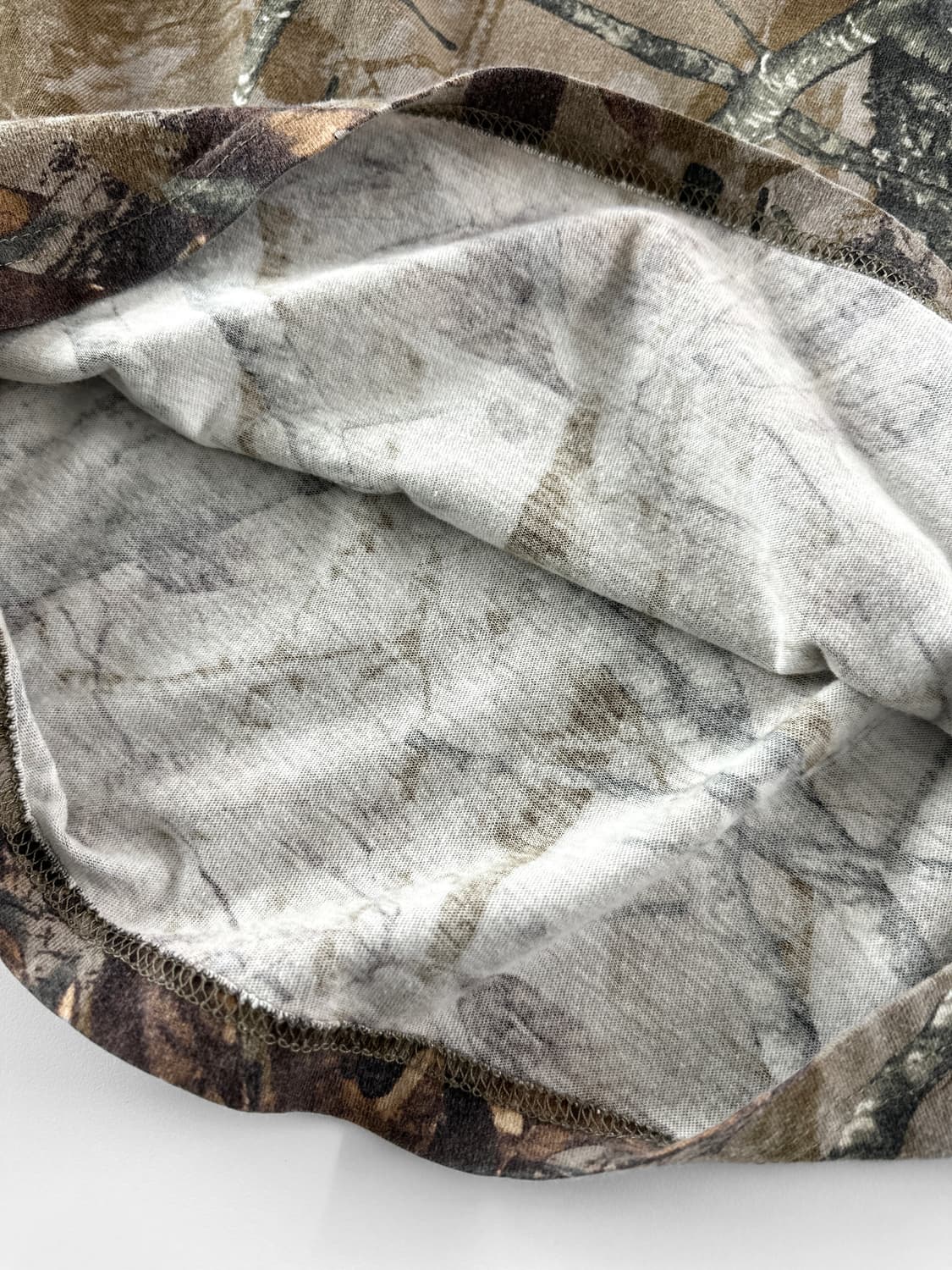 빈티지 리얼 트리 패턴 롱 슬리브 포켓 티 상품이미지8