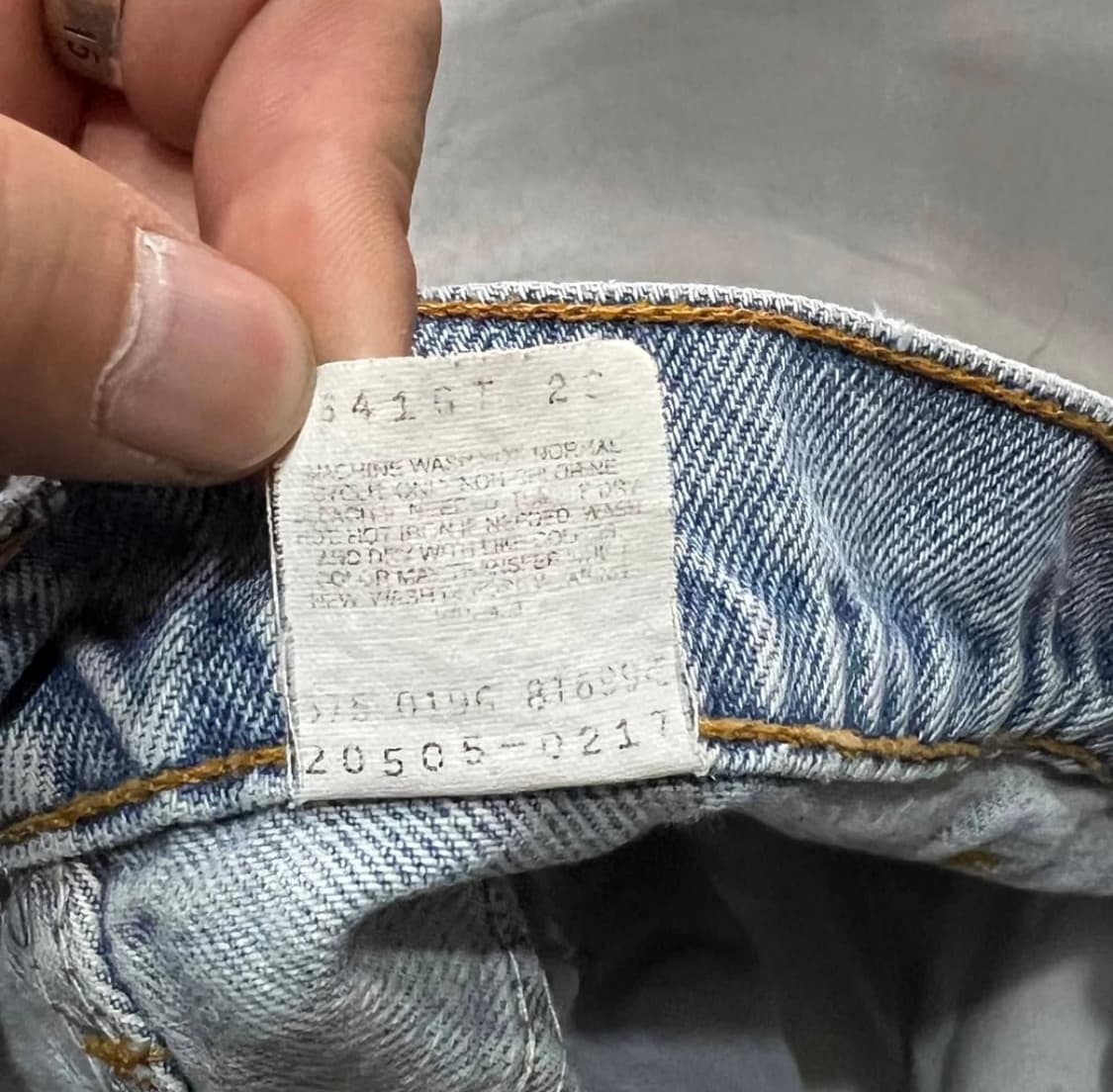 USA 리바이스 505 오렌지탭 데님 팬츠 상품이미지6