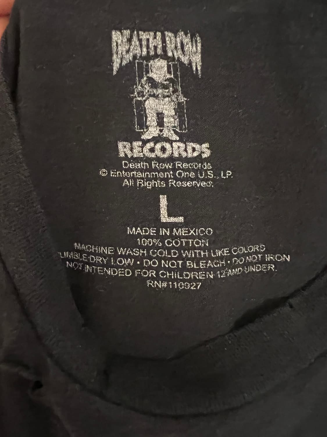 90s 웨스트코스트 힙합 레이블 DEATH ROW 티셔츠 상품이미지4