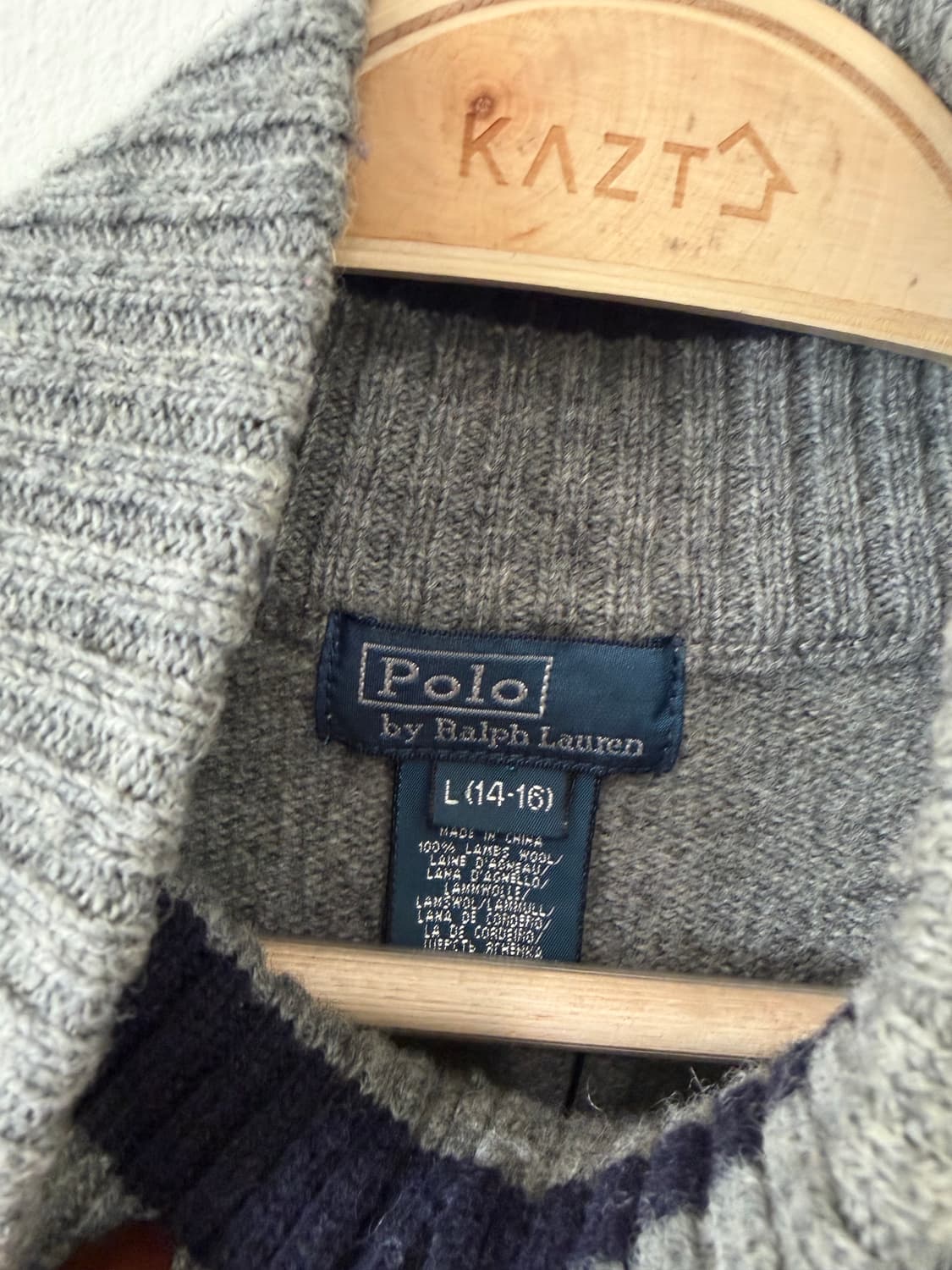 298. 폴로 빅포니 니트집업 상품이미지3