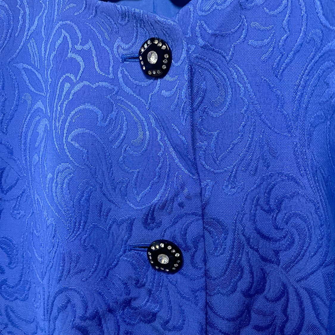 지방시 90s Givenchy Glamour 빈티지 블루 패턴 자 상품이미지4