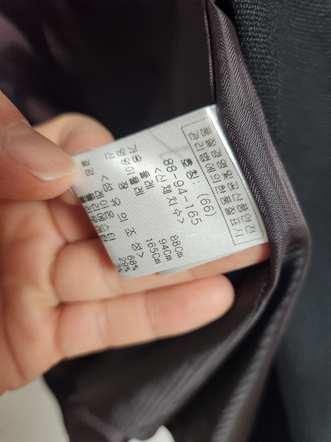 OZOC  블랙 금장 더블 버튼 간절기 코트55~66 상품이미지5