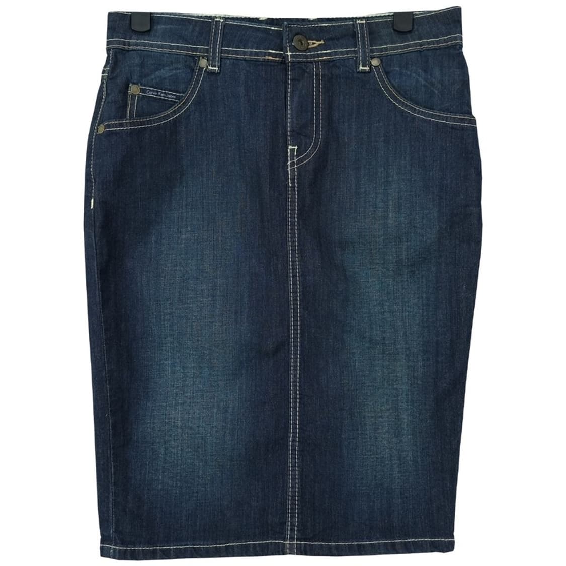 [캘빈클라인](새상품) 로우라이즈 데님 미들 스커트 M19831 상품이미지2