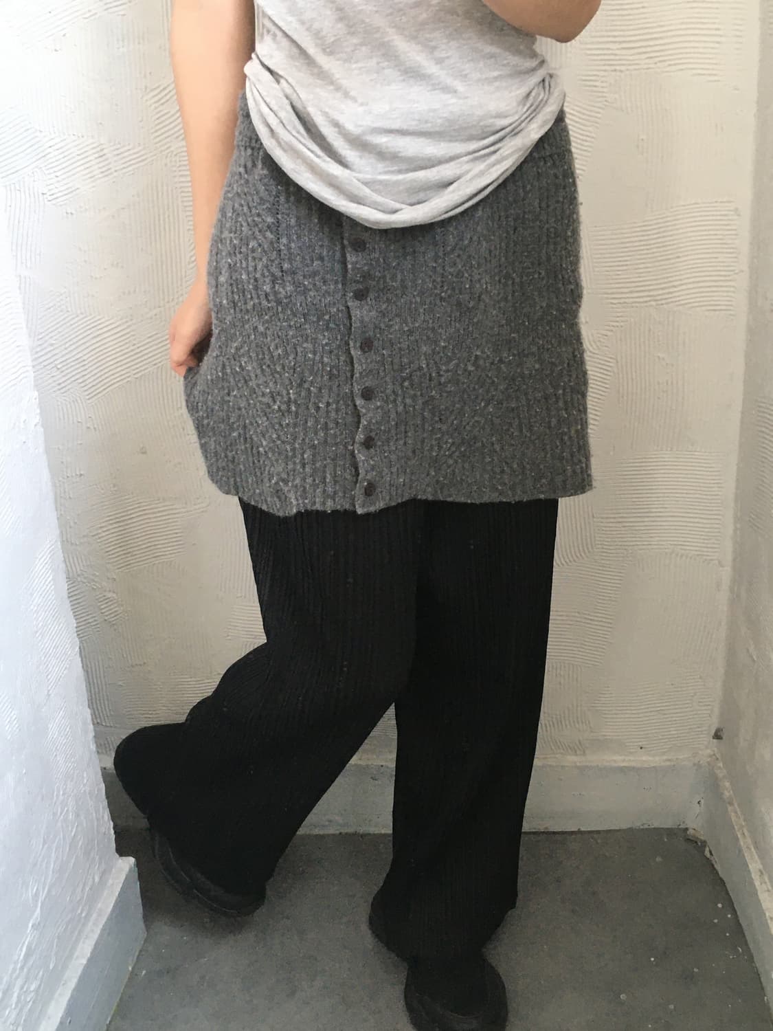 Pleats Please 플리츠플리즈 블랙 플리츠 롱팬츠  상품이미지2