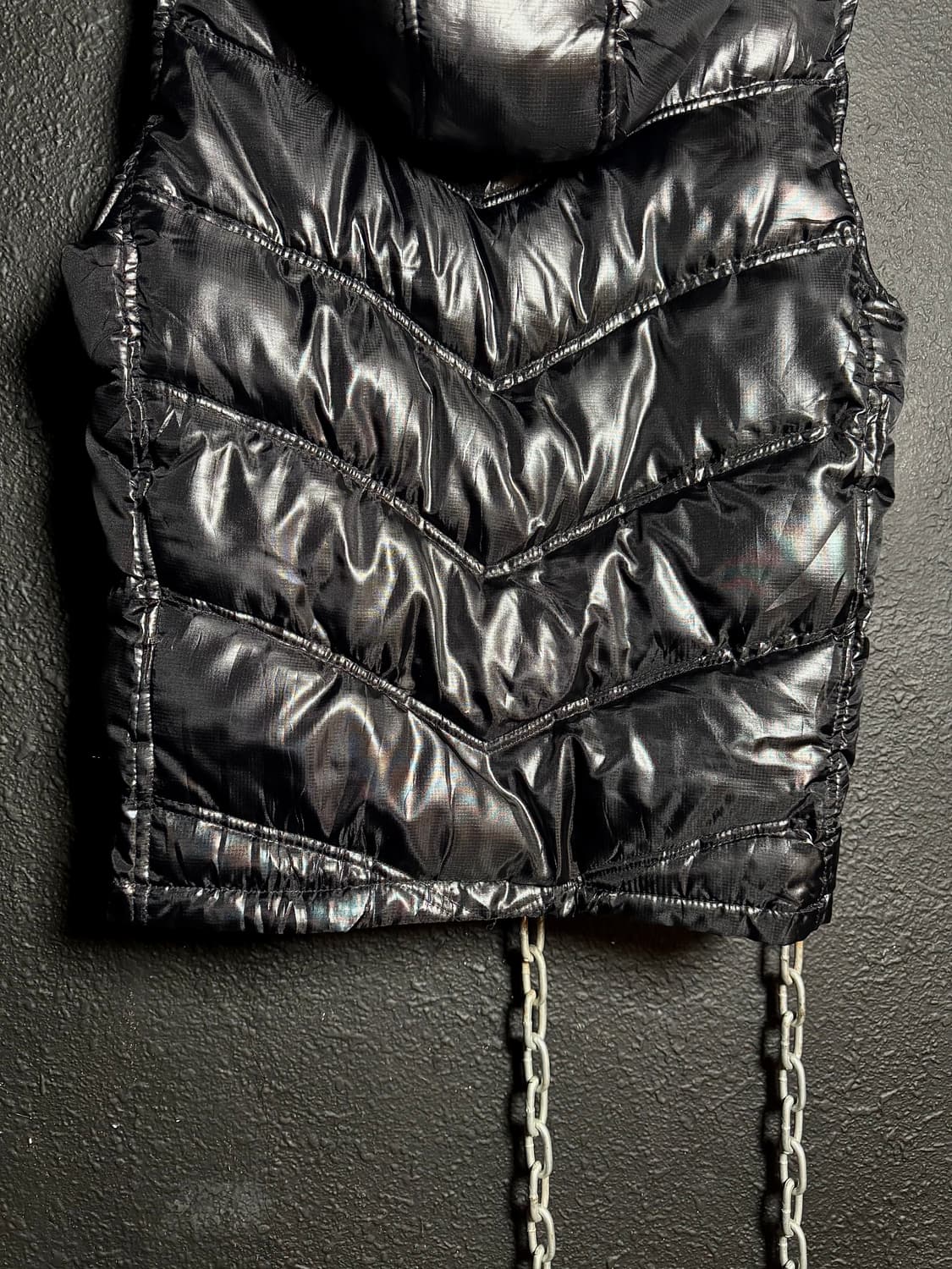 popular model – y2k Black Hooded Vest  상품이미지6