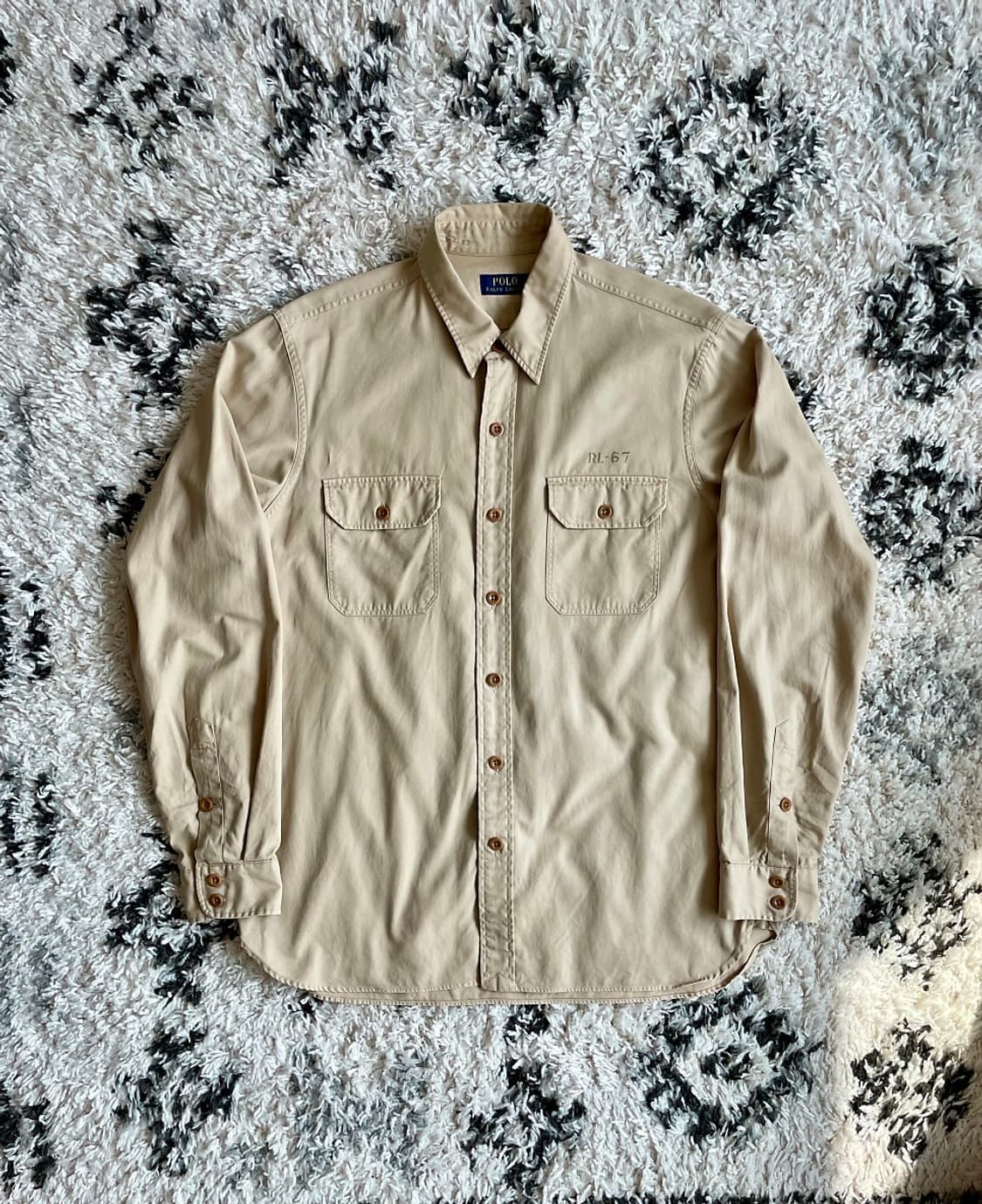 폴로 랄프로렌 하와이 해군 밀리터리 오피서 셔츠 상품이미지1