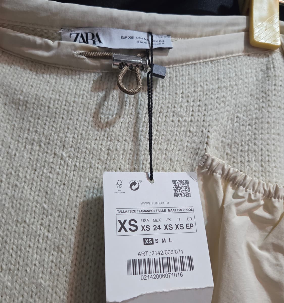 자라 패치워크 니트롱스커트 상품이미지6