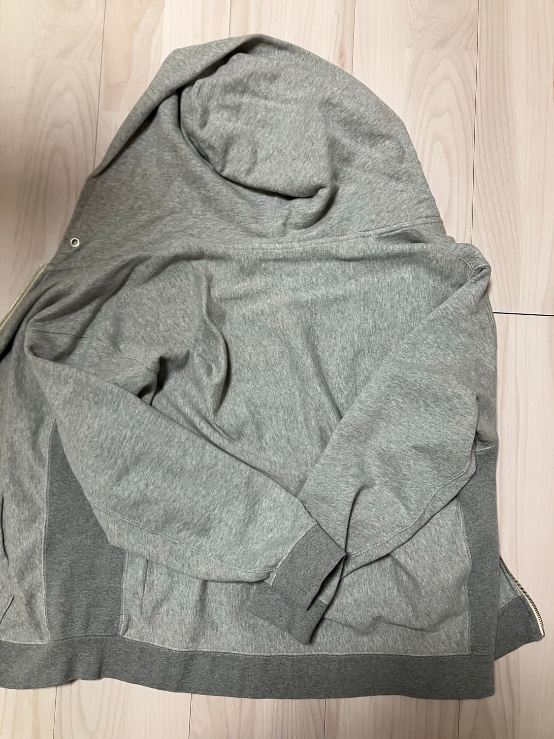 24FW 카키스 헤더후드집업 캠퍼스그레이 M 상품이미지5