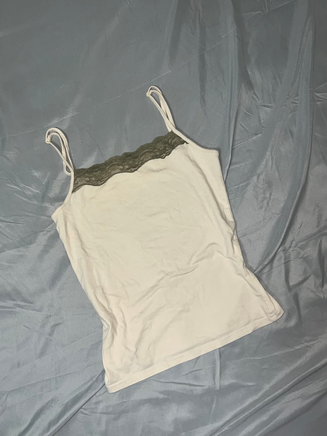 ✨vintage ivory khaki sleeveless y2k 모리✨ 상품이미지2