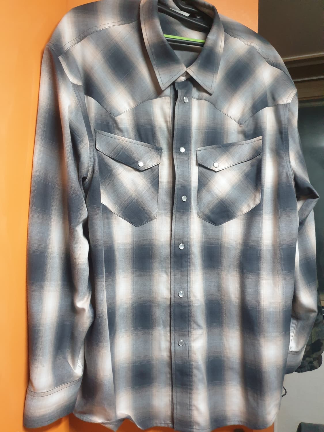 유니폼브릿지 웨스턴 옴브레 체크 셔츠 상품이미지3