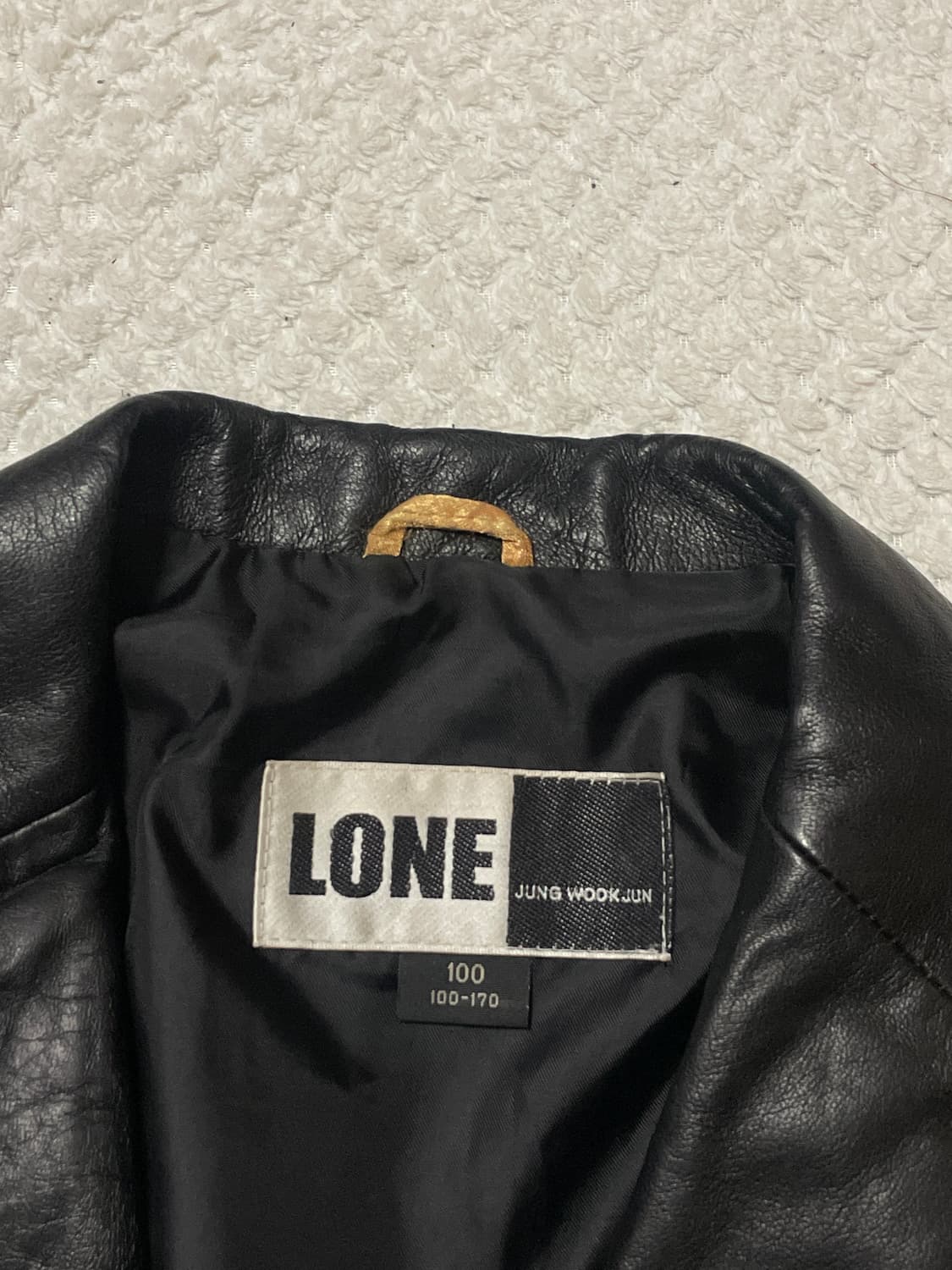 Juun.J 준지 정욱준 LONE 웨스턴 무드 램스킨 양가죽 레더 자켓 상품이미지5
