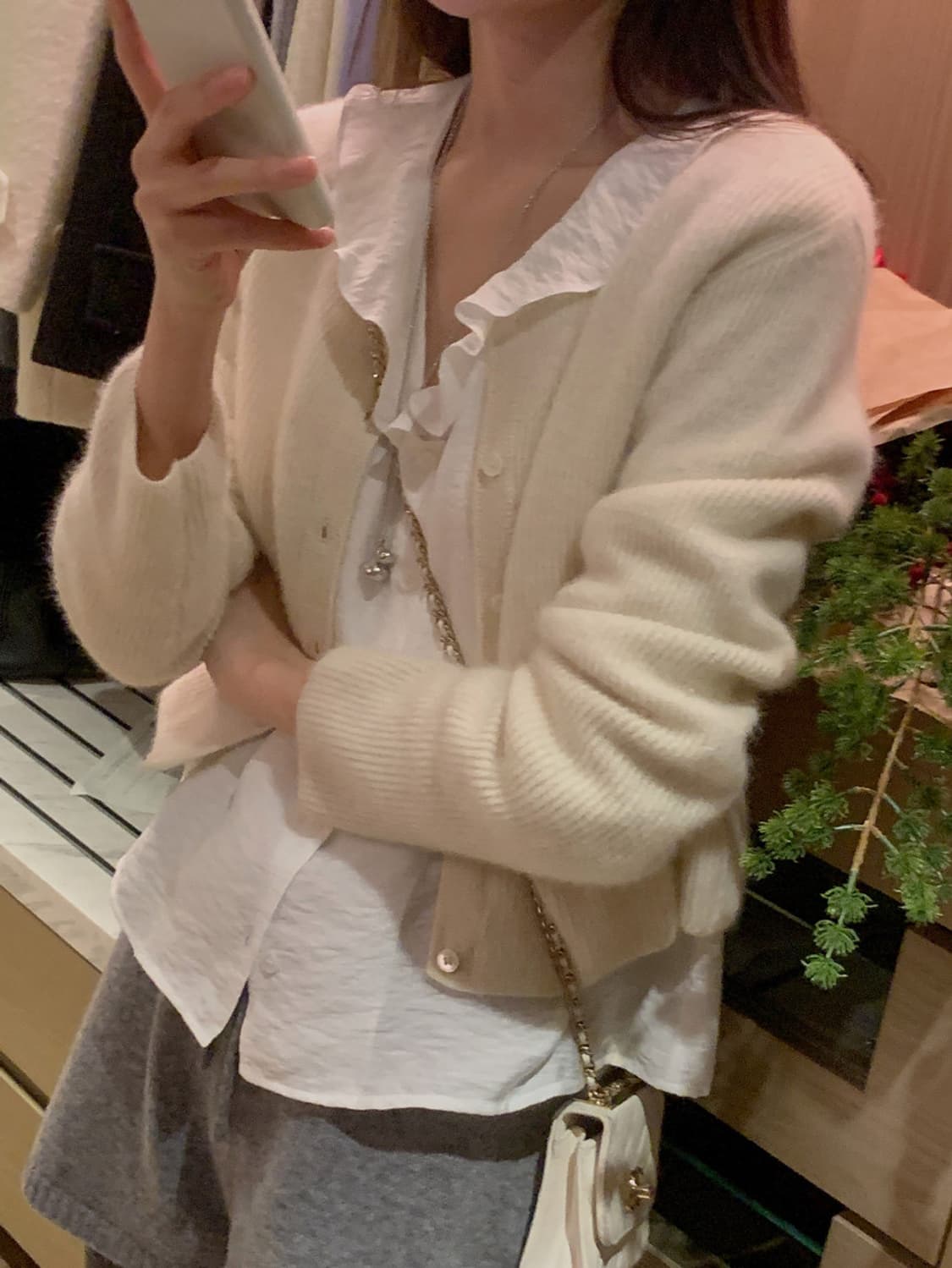 미엘 miel 르주 블라우스 아이보리색상 상품이미지9