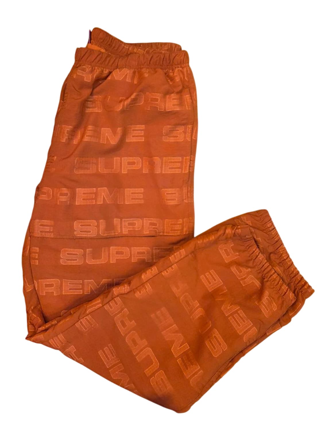21FW 슈프림 로고 립스탑 트랙 팬츠 오렌지  상품이미지3