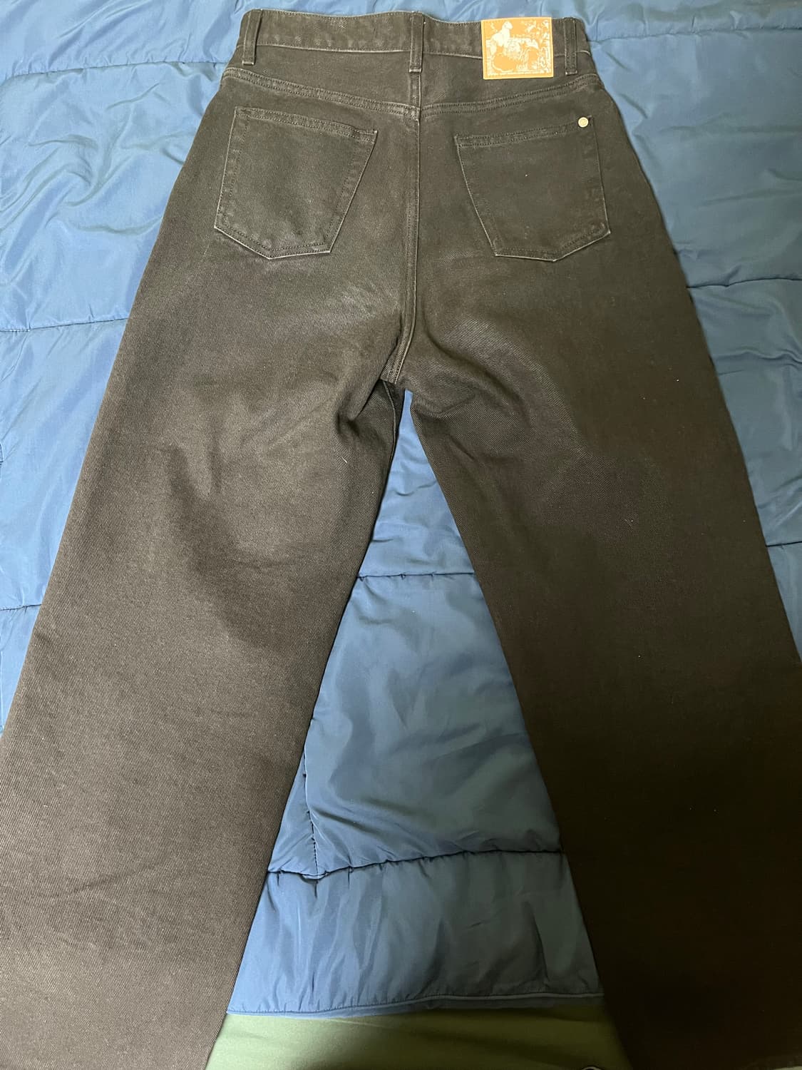 모드나인 블랙 데님팬츠 상품이미지3