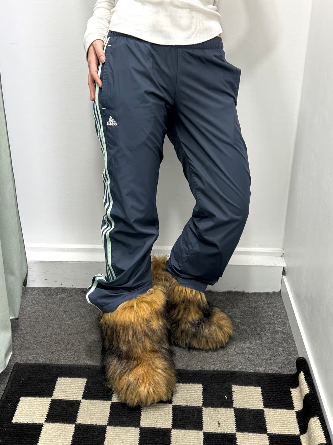 아디다스 네이비민트 삼선 트랙팬츠 상품이미지1