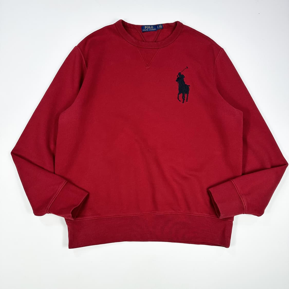 폴로 랄프로렌 클래식 빅로고 맨투맨 버건디 L 상품이미지1