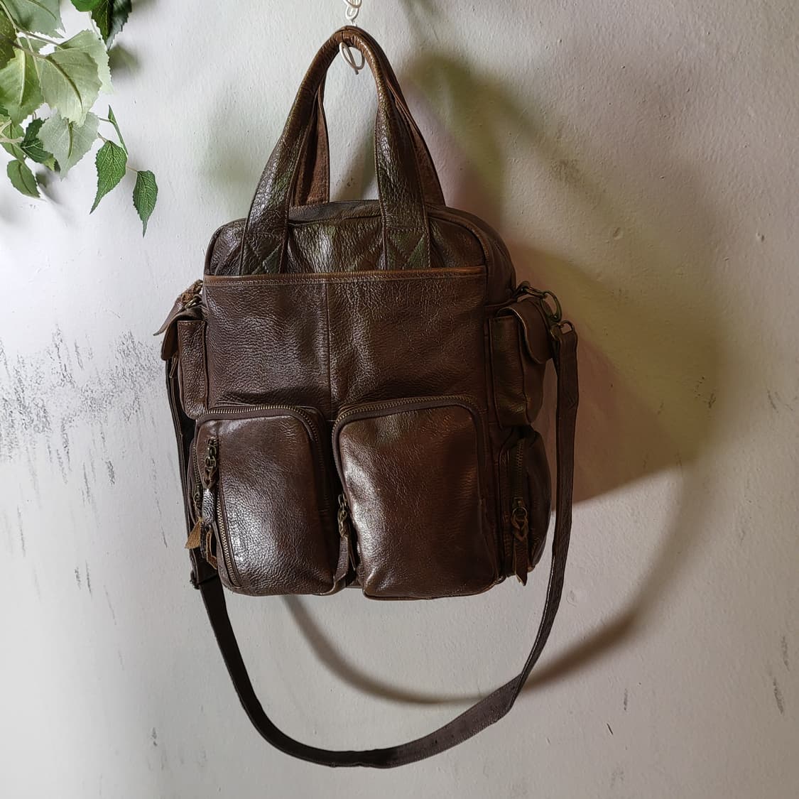 빈티지 레더 크로스백 상품이미지3