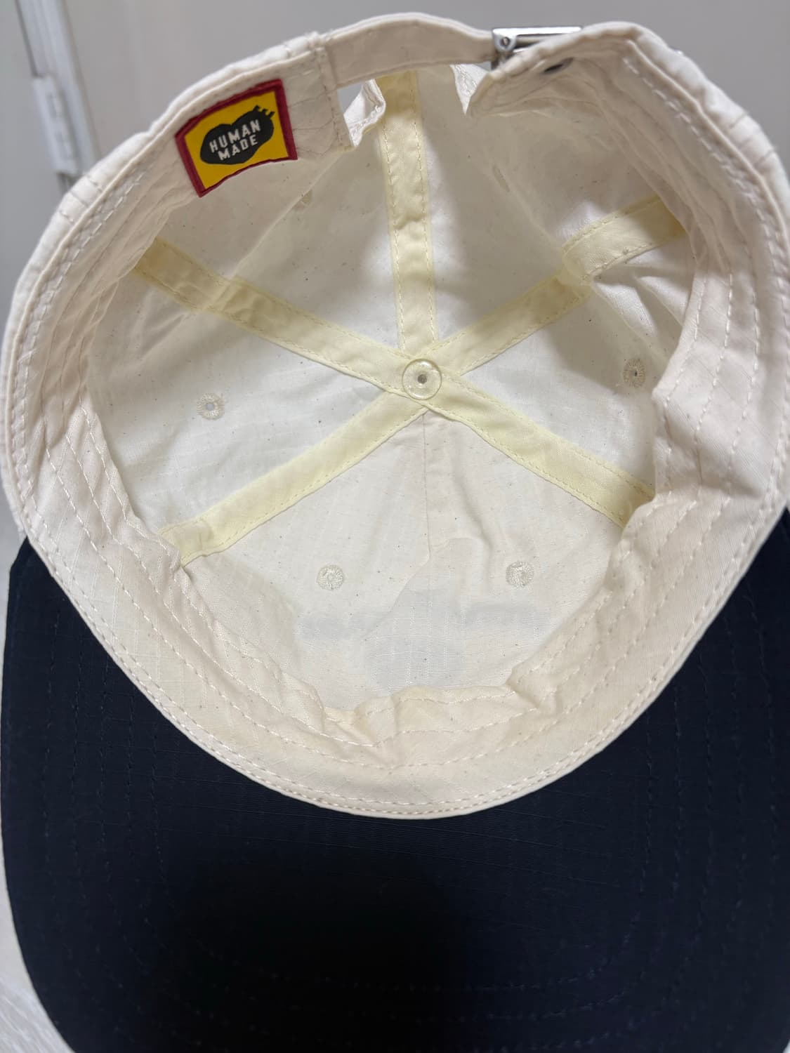 휴먼메이드 5-패널 립스탑 캡 화이트 상품이미지4