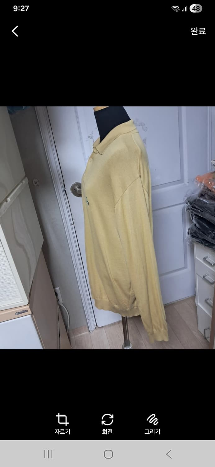 헤지스 남성 카라 모 100% 니트 100 상품이미지3