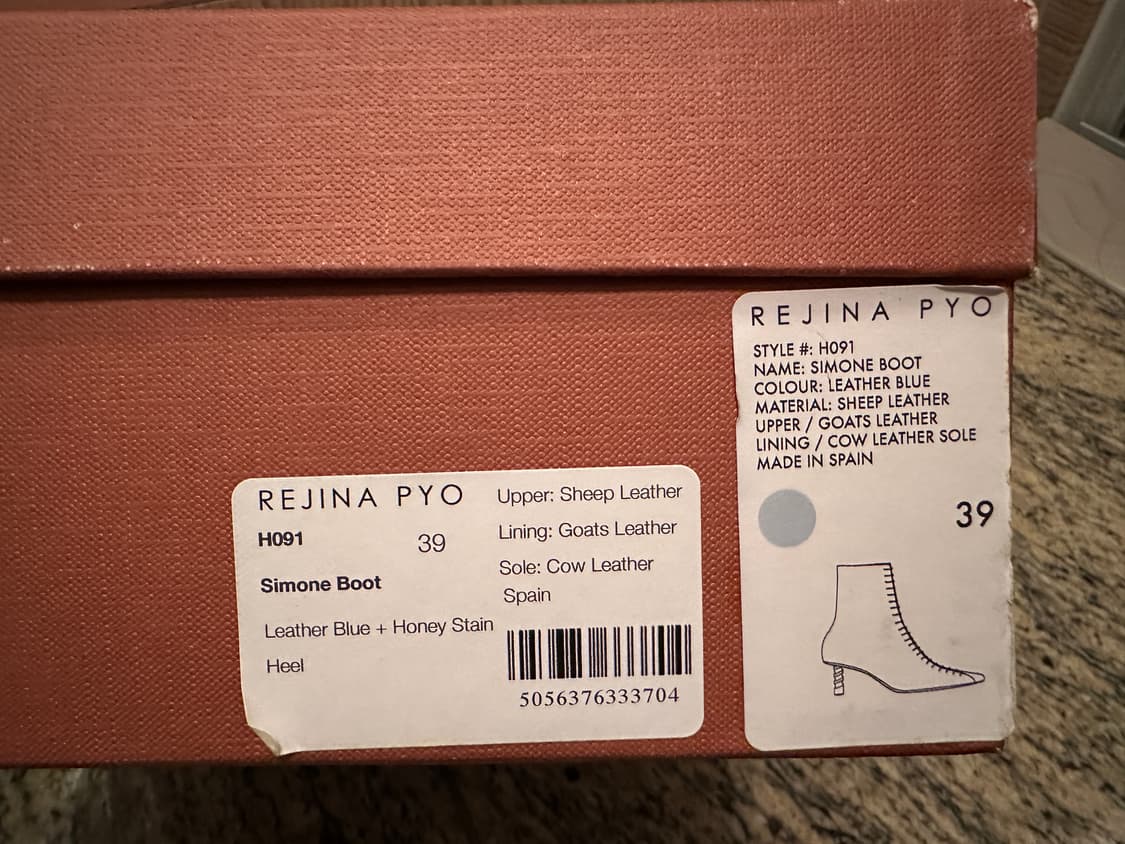 레지나표 시몬 앵클부츠 39 스카이블루 상품이미지2