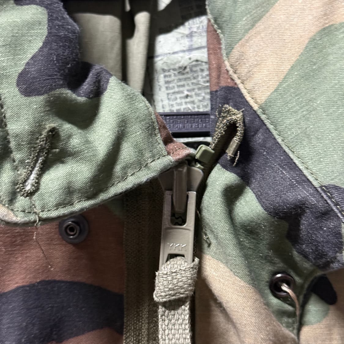 USA 알파인더스트리 1986년 오리지널 군납 우드랜드 M65 필드 자켓 상품이미지6