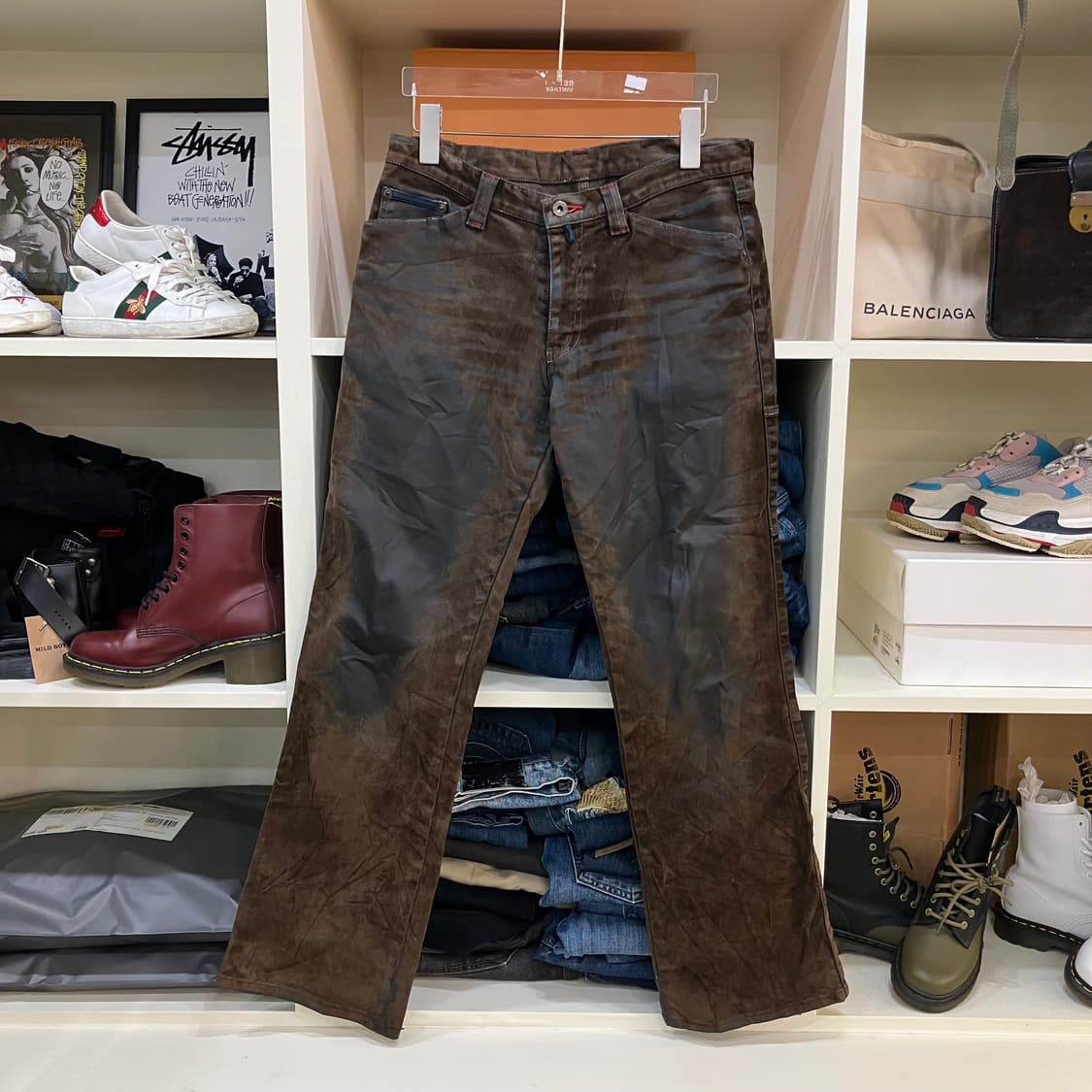 보이콧 워싱 브라운 데님 팬츠 3 상품이미지1