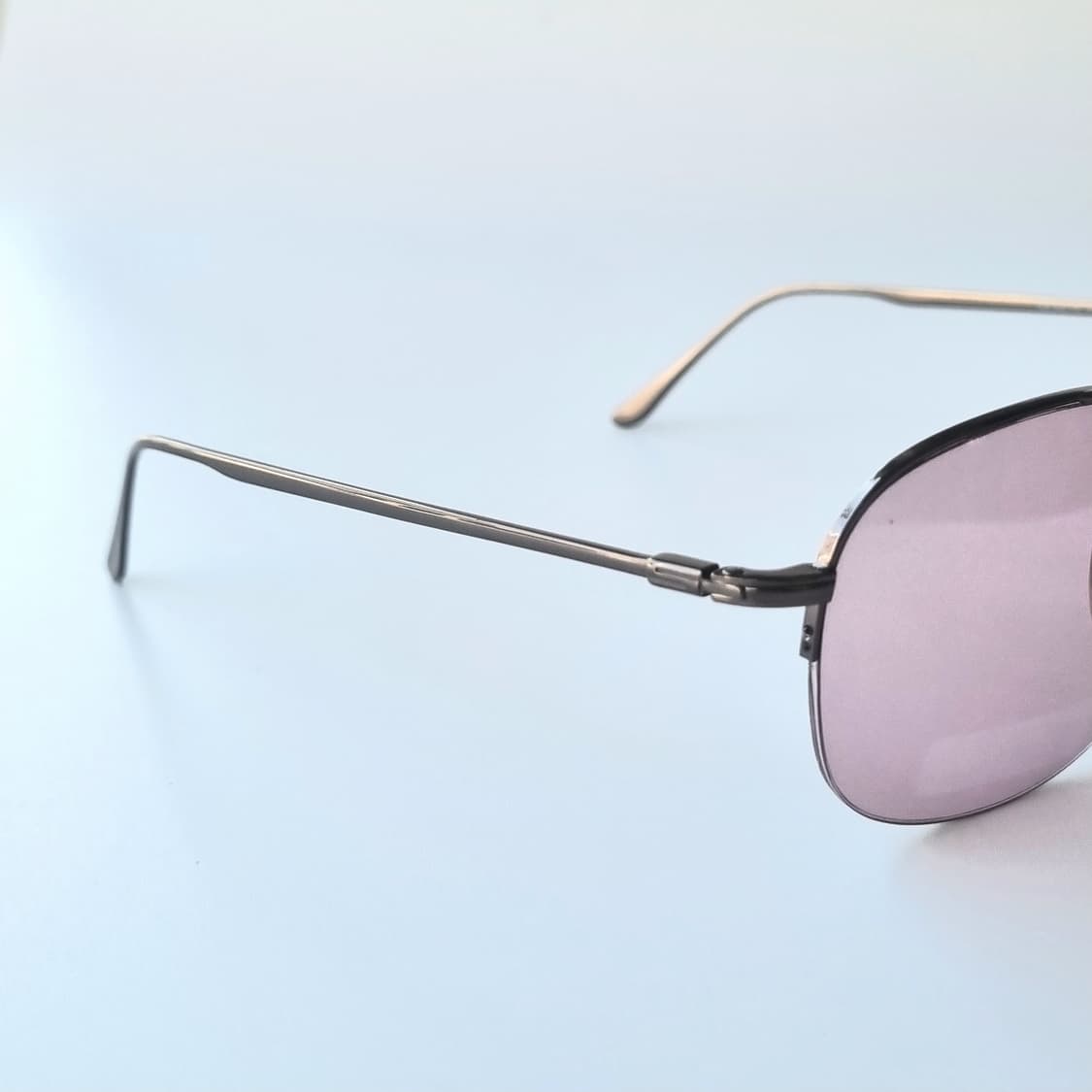 데드스탁 Y2K 스타일 슬림 메탈 프레임 핑크 틴트 선글라스 상품이미지8