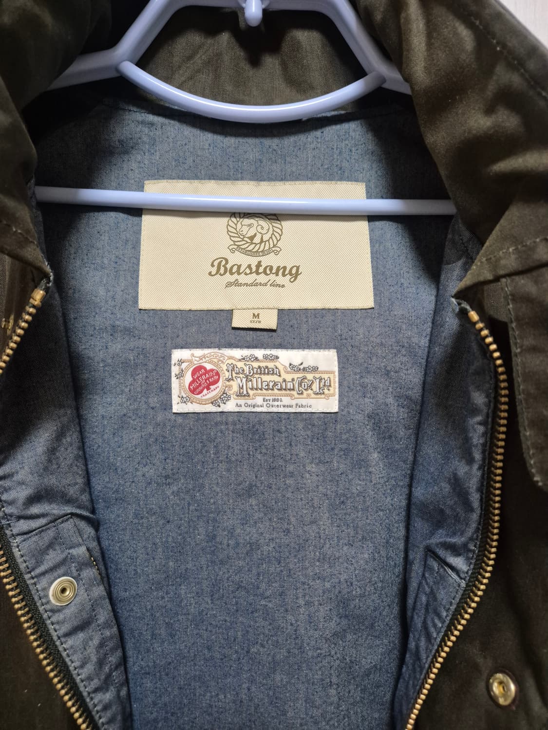 바스통 스탠다드 라인 왁스 자켓 M 상품이미지4