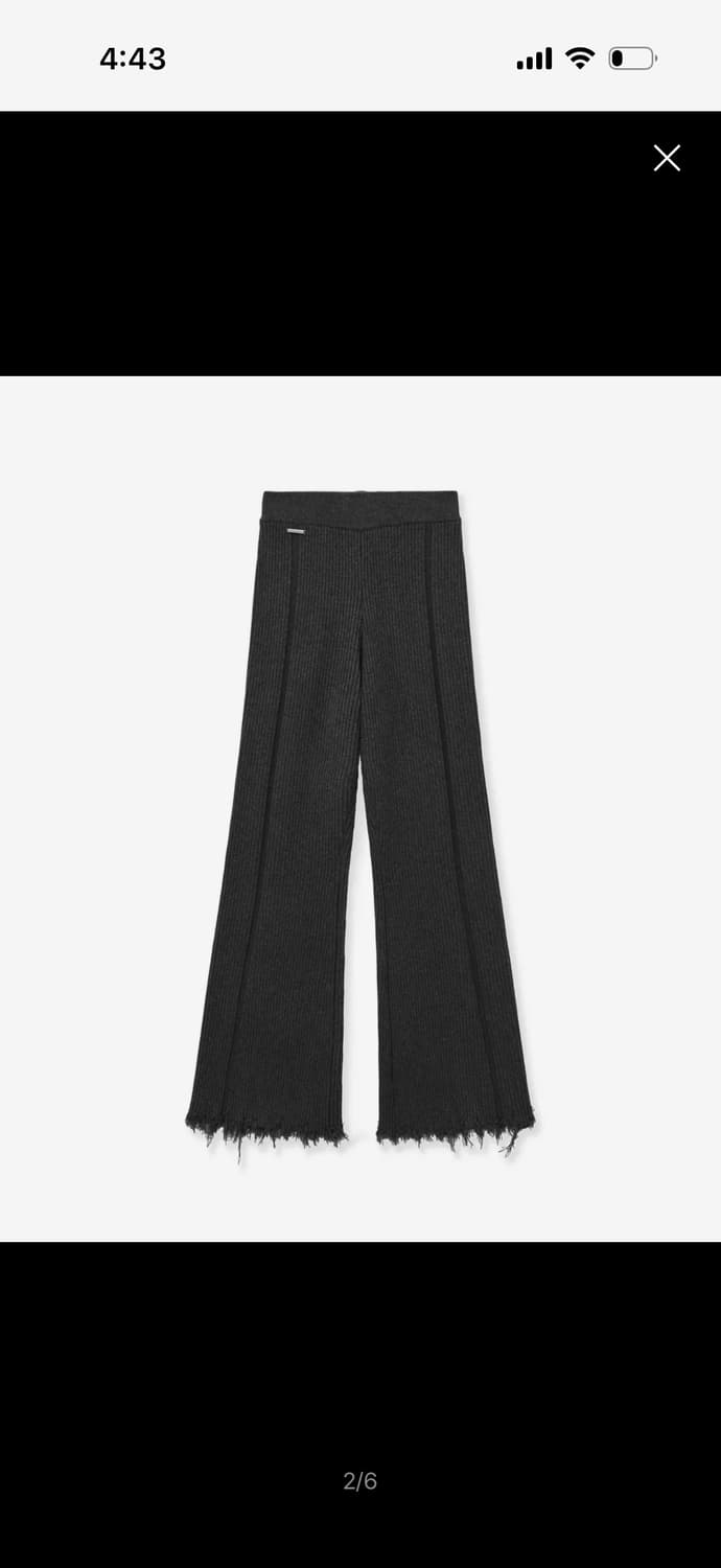 포르테나 RIBBED DISTRESSED WOOL KNIT PANTS 상품이미지1