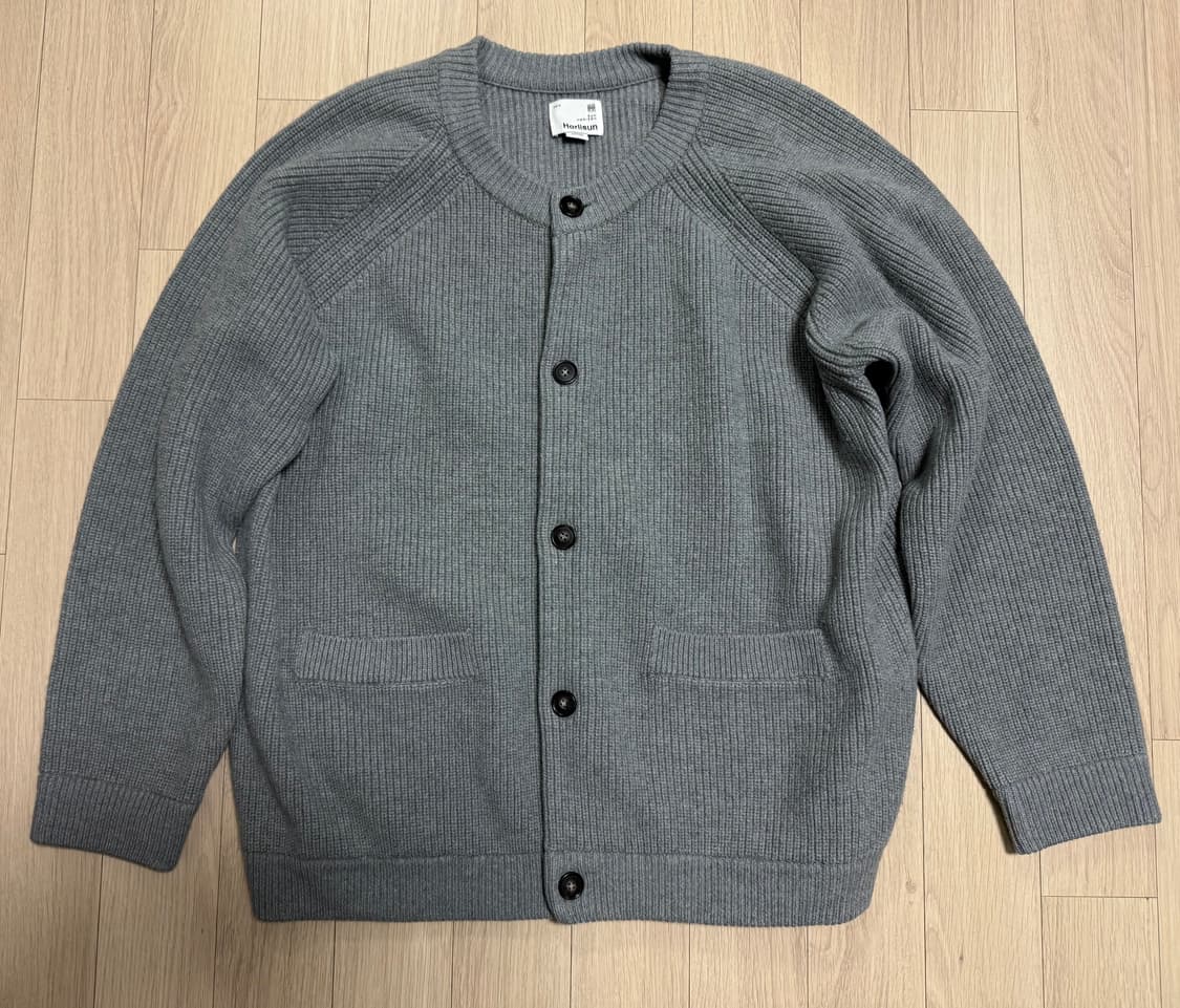 홀리선(Horlisun) 아네트 가디건 그레이 L 상품이미지1