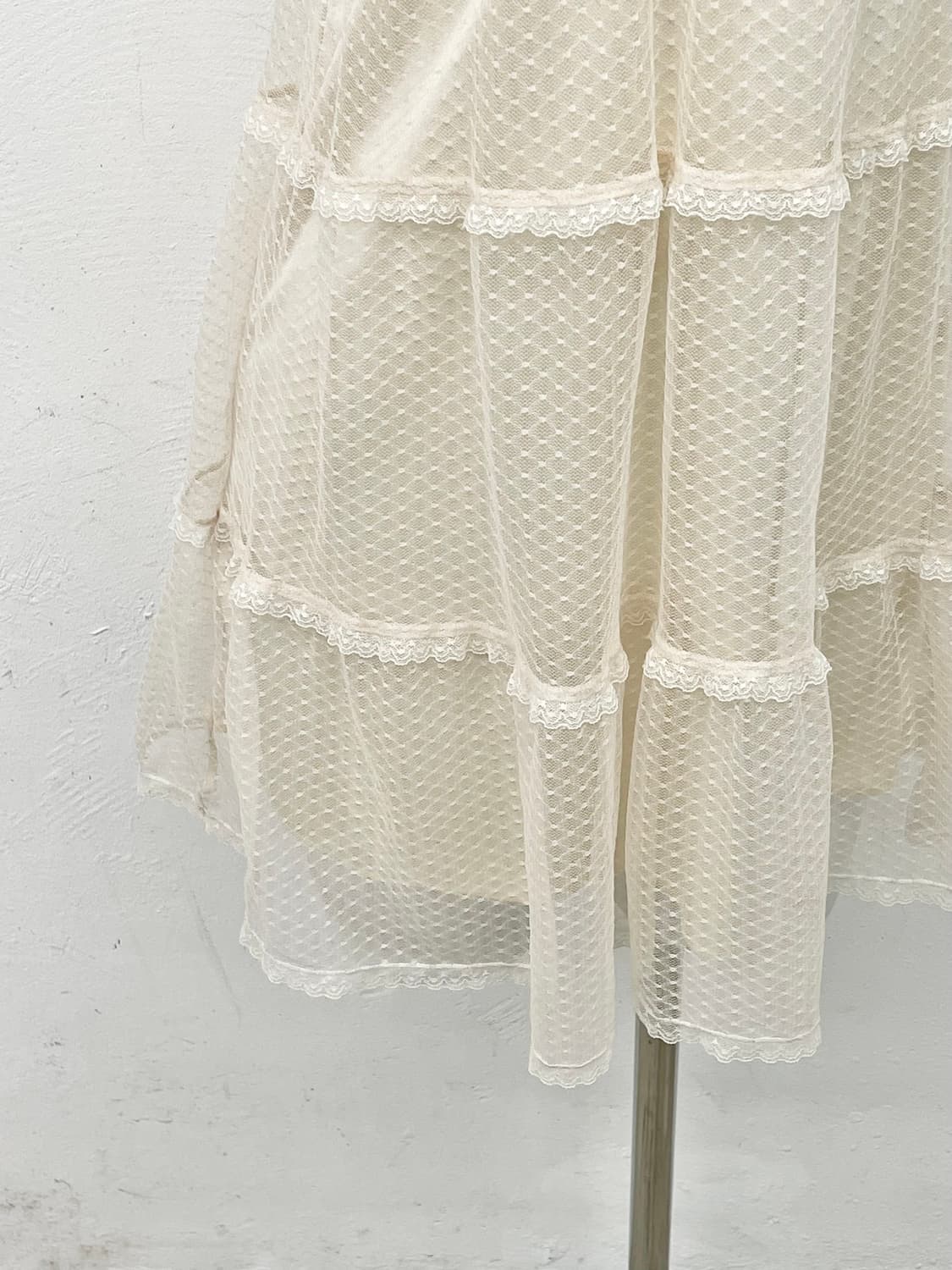 러블리 레이스 리본 캉캉 슬립 상품이미지3