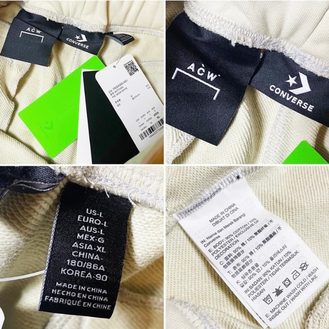 [정품] 어콜드월 x 컨버스 리플렉티브 프린팅 스웨트쇼츠XL(새제품) 상품이미지10