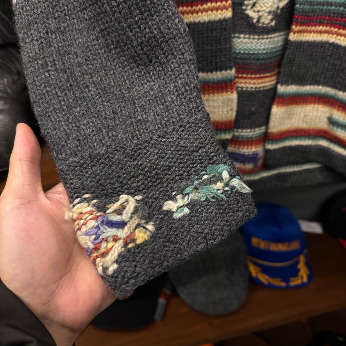 로렌 랄프로렌 by 폴로 오픈 프론트 네이티브 패턴 가디건 N49 상품이미지5