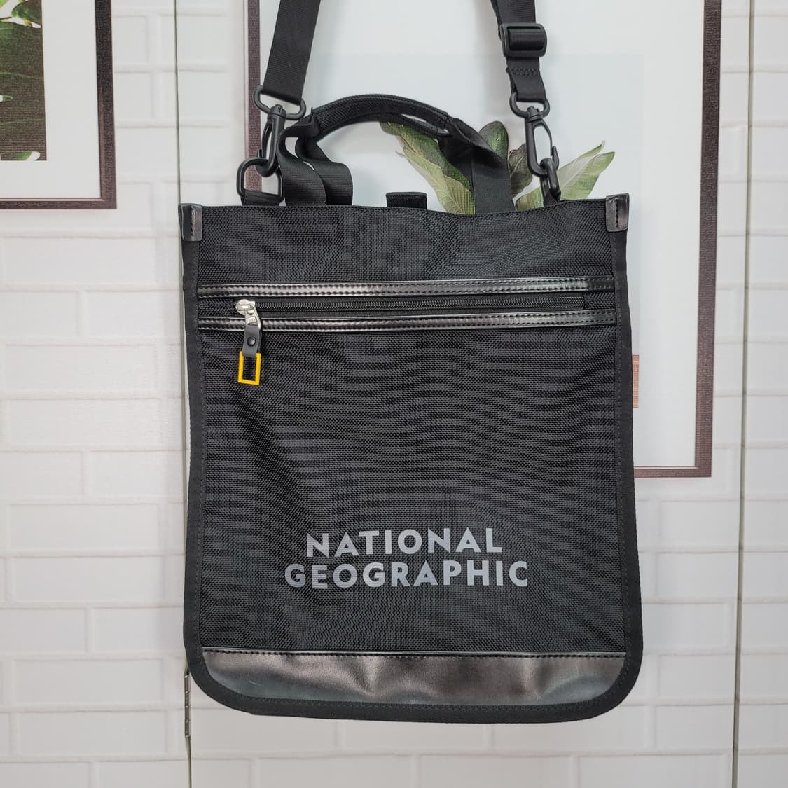 내셔널지오그래픽 토트백 숄더백 핸드백 보조가방 블랙 새상품급 상품이미지2