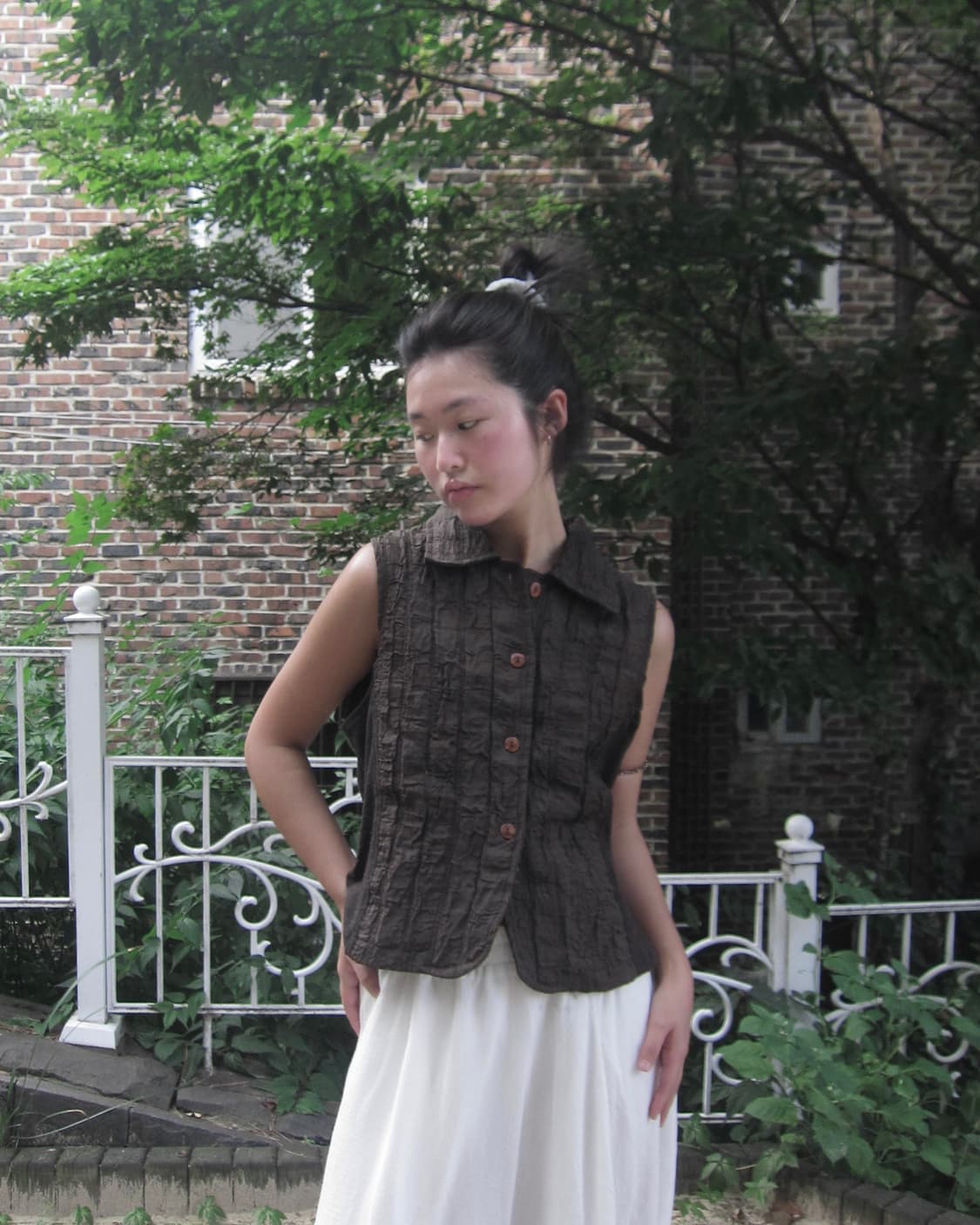 vintage chairo sleeveless top 상품이미지5