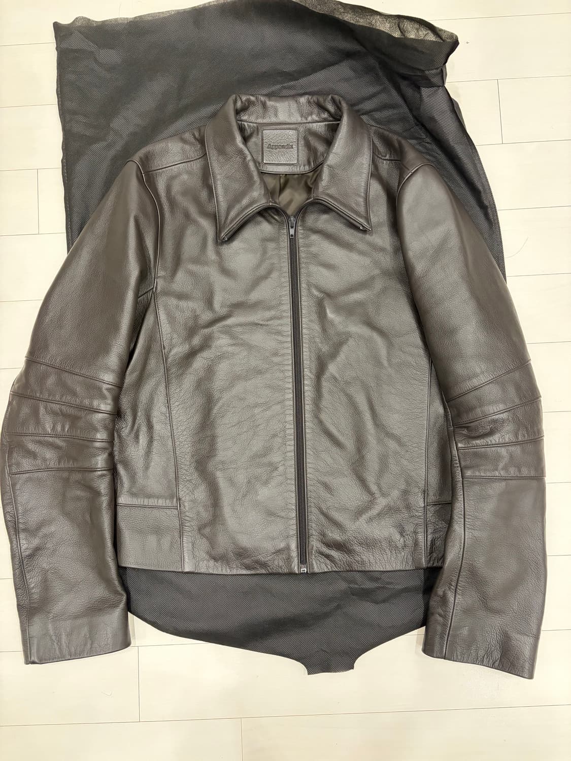 머듈 [014] appendix leather jacket 브라운 2 상품이미지2